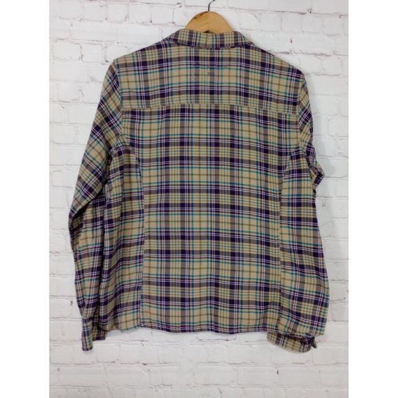 STORMY KROMER Plaid Flannel Long Sleeve WOMENS Size 2XL 100% Cotton Made in USA - Picture 2 of 7